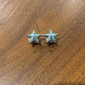 Double Silver Star Pin